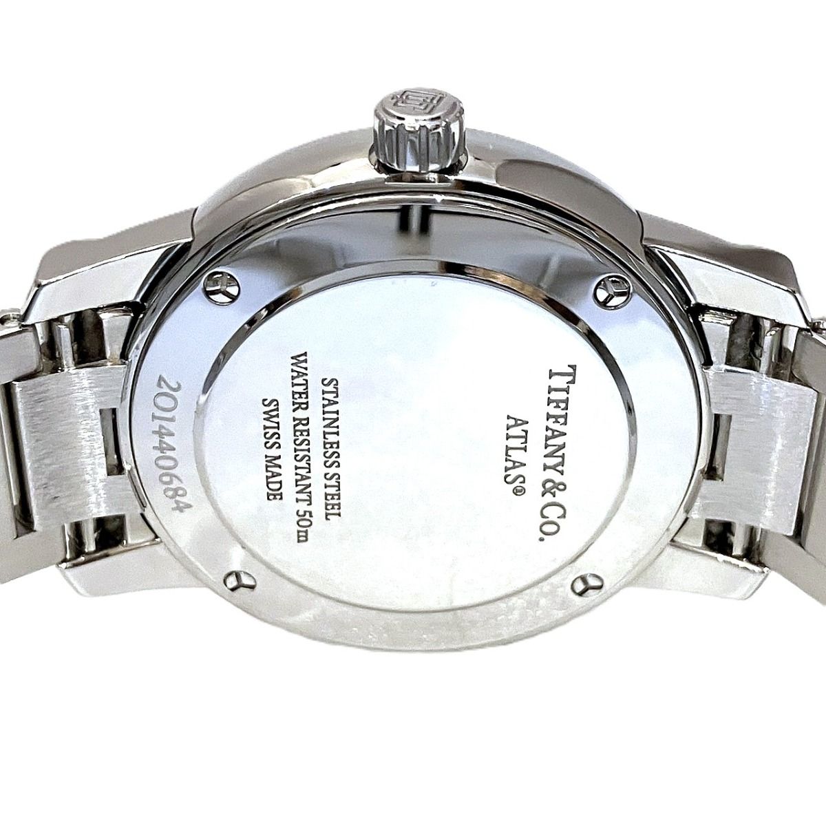 Tiffany & Co Atlas Date Watch Gross SS Cobalt Blue Dial — view 5