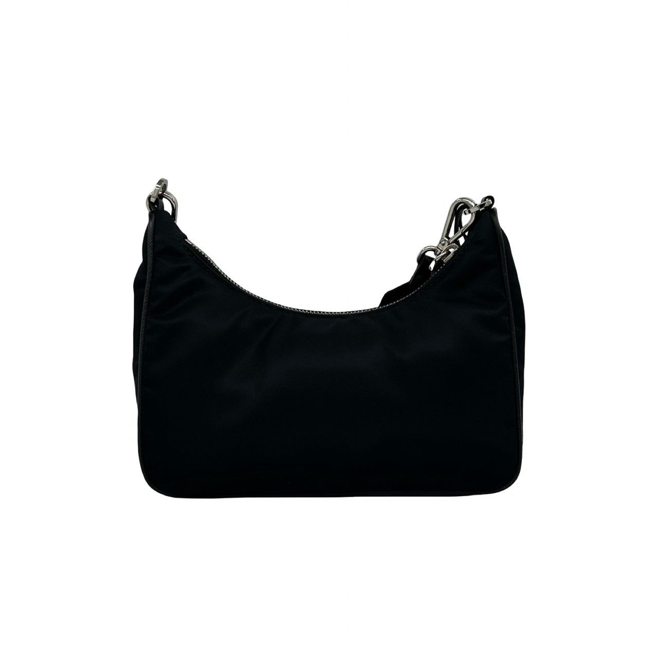 Prada Re Edition Triangle Logo Nylon Saffiano Leather 2-Way Chain Shoulder — view 3