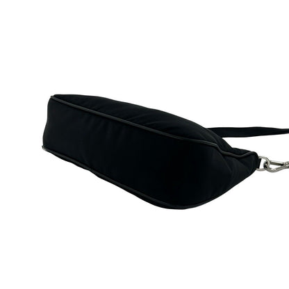 Prada Re Edition Triangle Logo Nylon Saffiano Leather 2-Way Chain Shoulder — view 8
