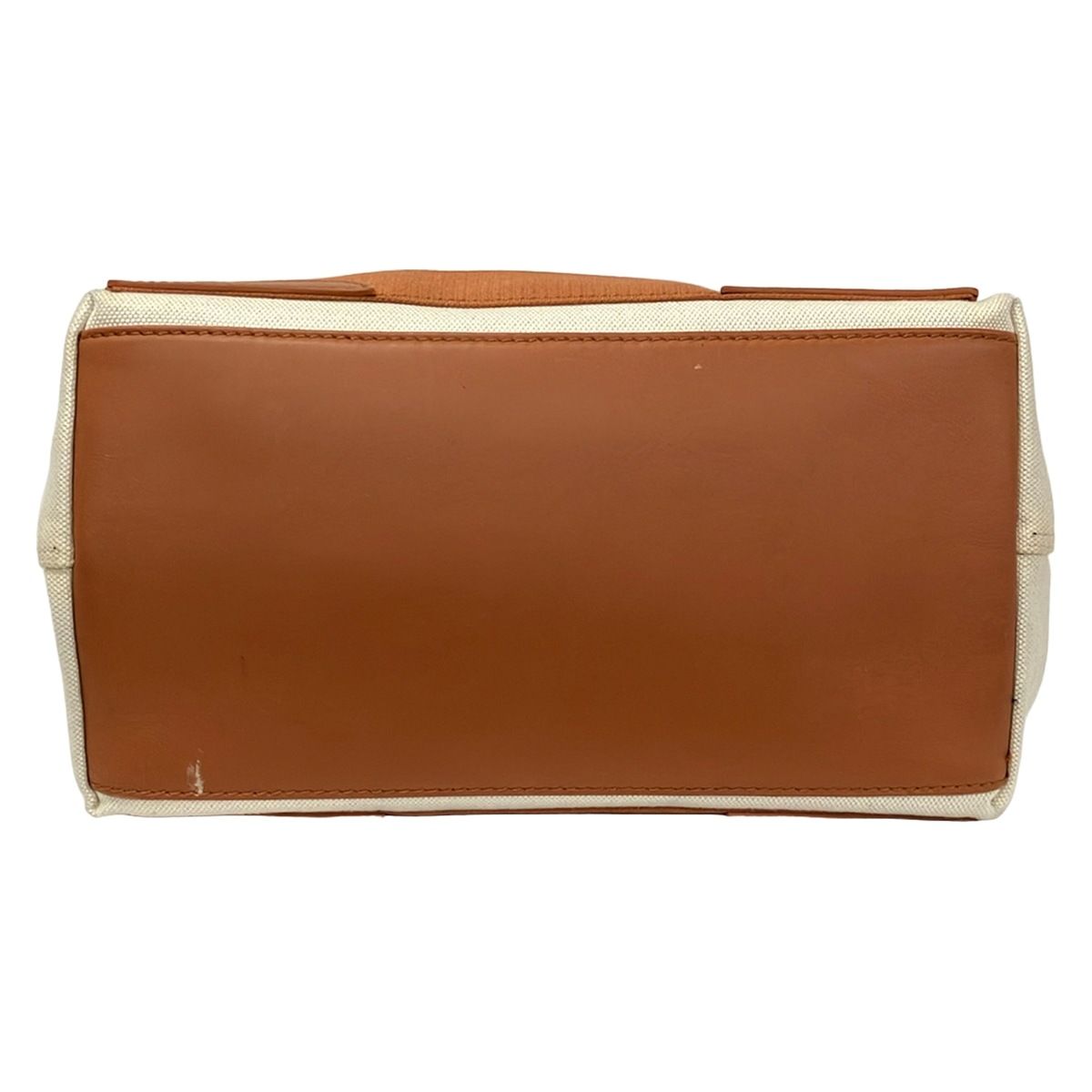 Balenciaga Tote Navy Cabas S White Brown Leather — view 5