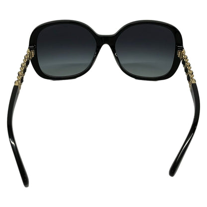 Chanel Sunglasses Black Chain Leather Eyewear — view 3