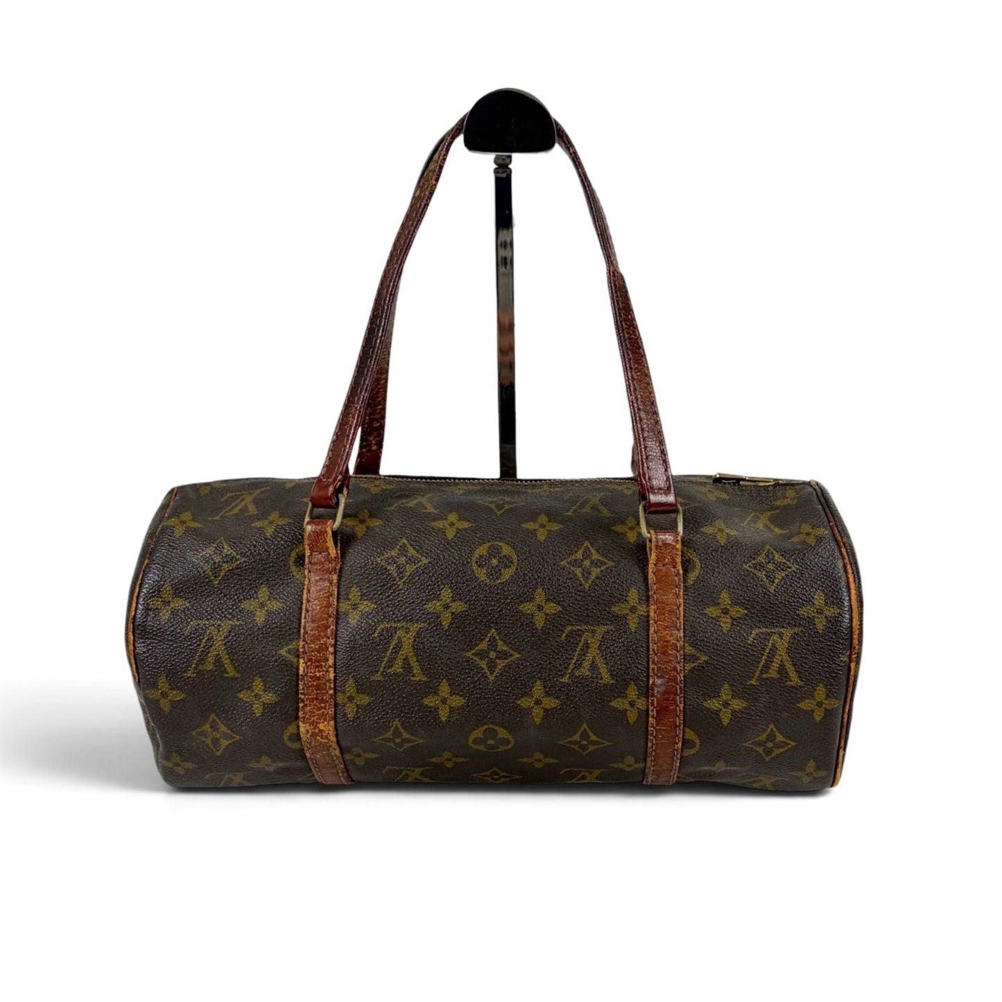 Louis Vuitton Papillon 30 Shoulder Bag Monogram Lambskin Brown Drum — view 3