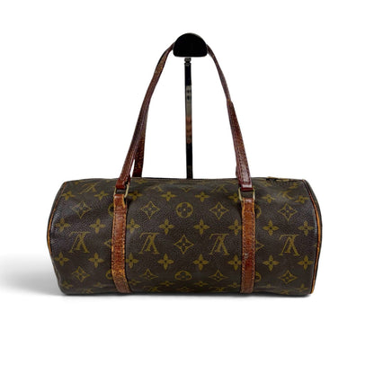 Louis Vuitton Papillon 30 Shoulder Bag Monogram Lambskin Brown Drum — view 3