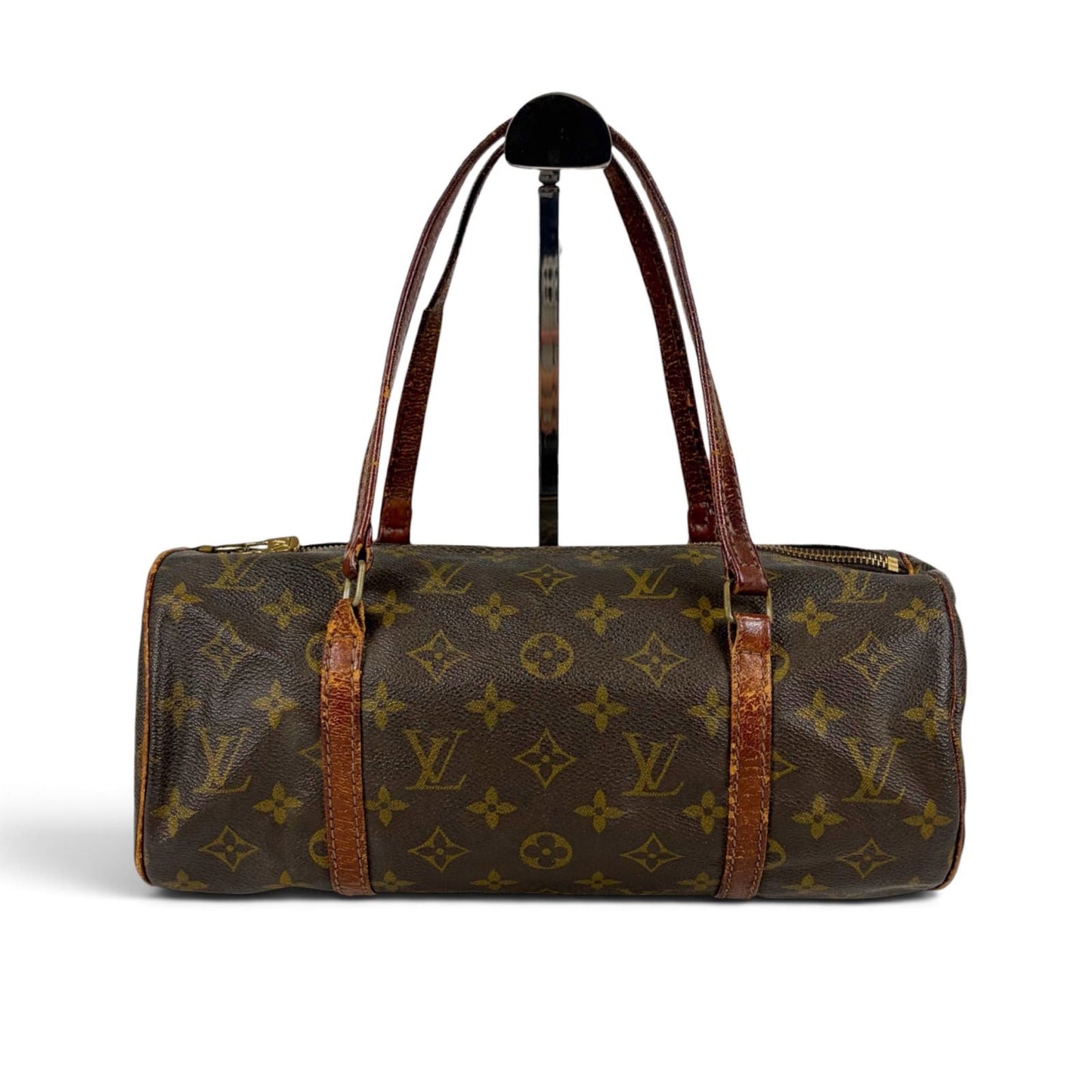 Louis Vuitton Papillon 30 Shoulder Bag Monogram Lambskin Brown Drum — view 2