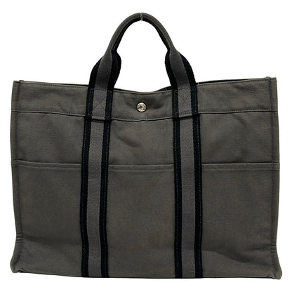 Hermes Tote Fourre Tout MM Gray Black