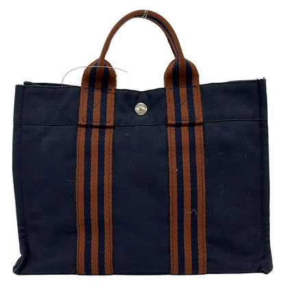 Hermes Tote Fourre Tout PM Dark Navy Brown