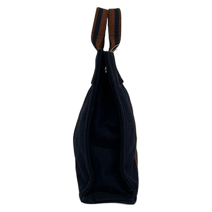 Hermes Tote Fourre Tout PM Dark Navy Brown — view 4