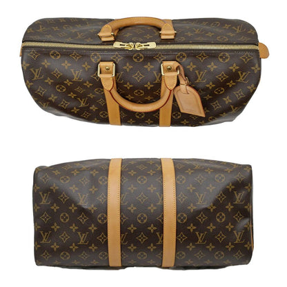Louis Vuitton Keepall 45 Monogram Boston Bag Initial BD Brown — view 4
