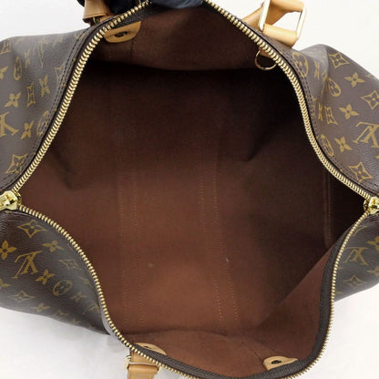 Louis Vuitton Keepall 45 Monogram Boston Bag Initial BD Brown — view 8
