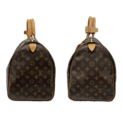 Louis Vuitton Keepall 45 Monogram Boston Bag Initial BD Brown — view 3