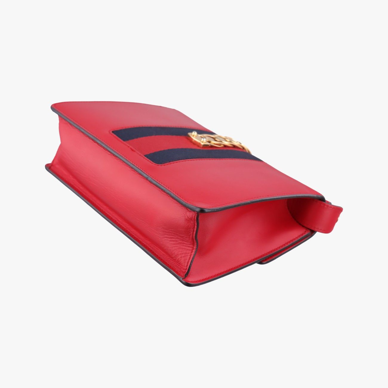 Gucci Sylvie Red Navy Leather Shoulder — view 6