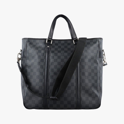 Louis Vuitton Tadao Noir Damier Graphite Tote