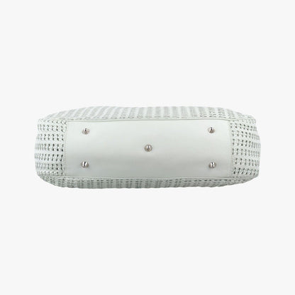 Dior Soft Lady Cannage Intrecciato Tote White Lambskin — view 3