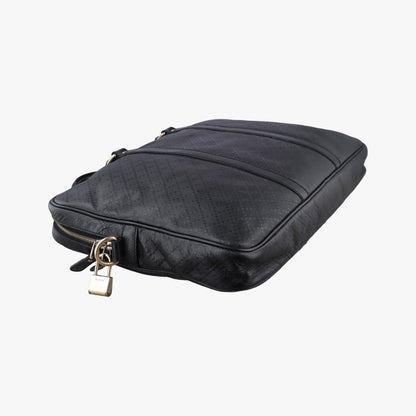 Gucci Diamante Black Leather Handbag — view 5