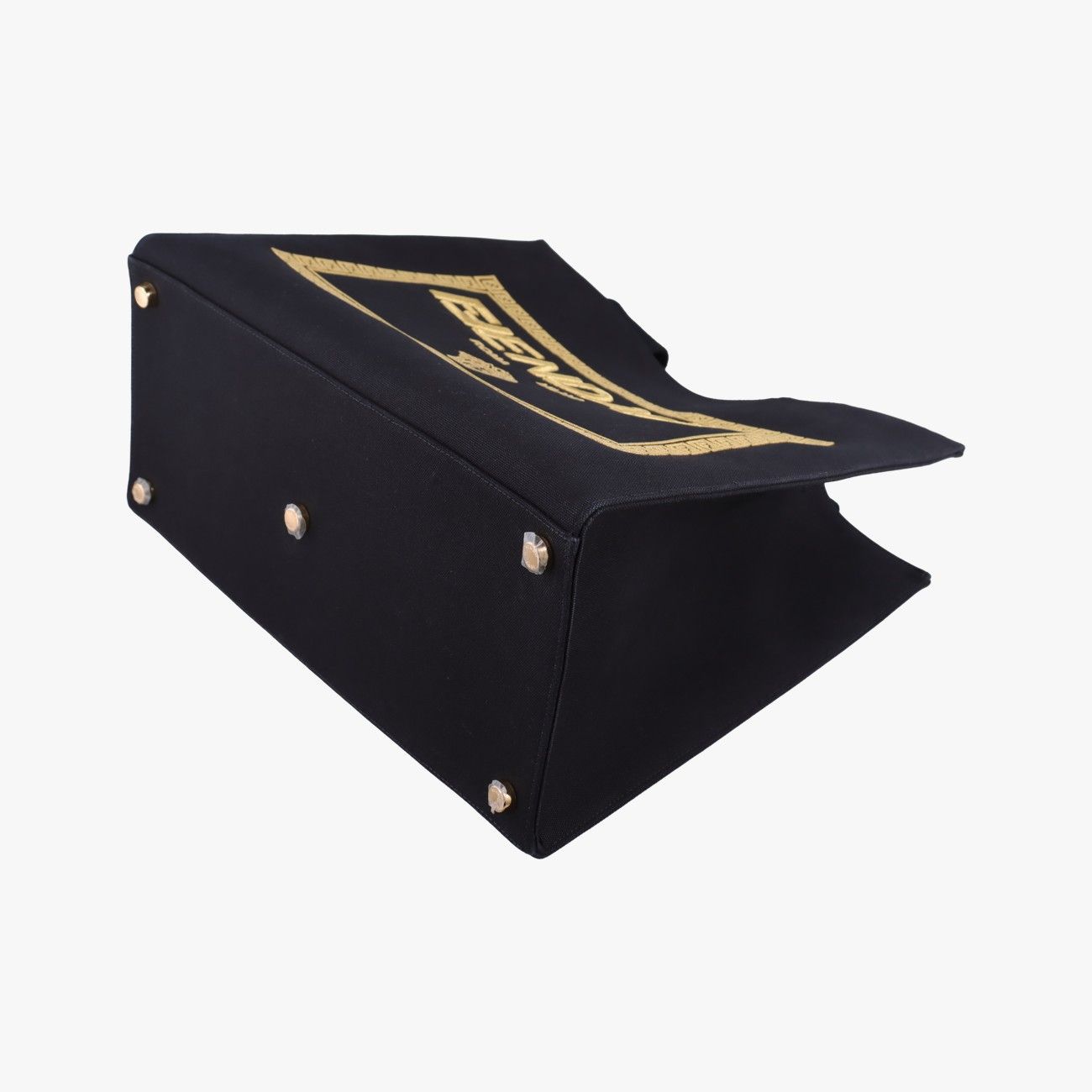 Fendi Sunshine Black Canvas Shoulder — view 4
