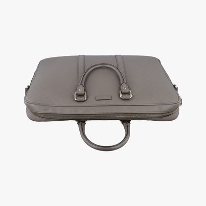 Gucci Diamante Gray Leather Handbag — view 8