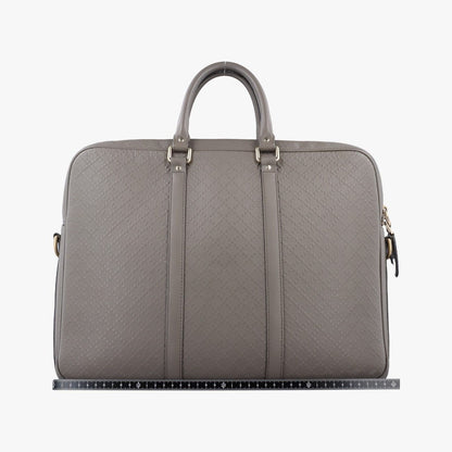 Gucci Diamante Gray Leather Handbag — view 2