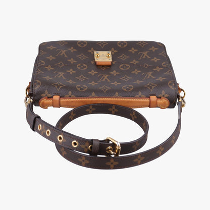 Louis Vuitton Pochette Metis MM Monogram Brown Canvas Handbag — view 8