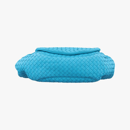 Bottega Veneta Intrecciato Blue Lambskin Shoulder — view 3