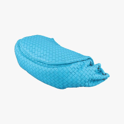Bottega Veneta Intrecciato Blue Lambskin Shoulder — view 4