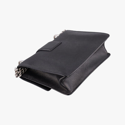 Prada Sound Rock Black Saffiano Leather Shoulder — view 7