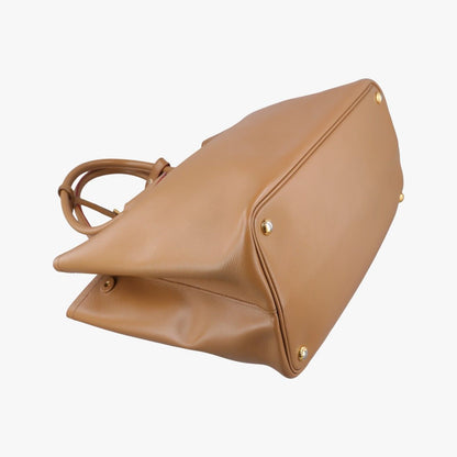 Prada Double Cuir Camel Saffiano Leather Shoulder — view 5