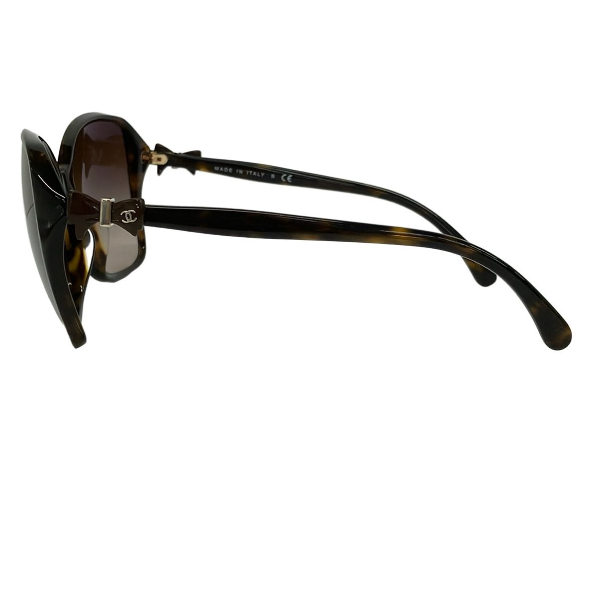 Chanel Sunglasses Dark Brown Ribbon CC Logo Eyewear — view 2