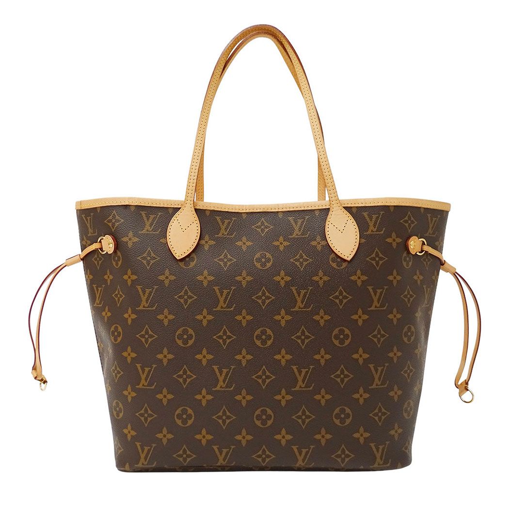 Louis Vuitton Tote Monogram Canvas Neverfull MM Cerise Red Brown Dedicated — view 2