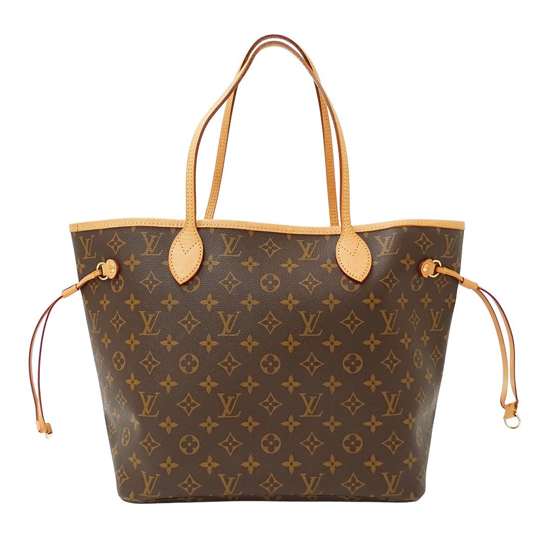 Louis Vuitton Tote Monogram Canvas Neverfull MM Cerise Red Brown Dedicated