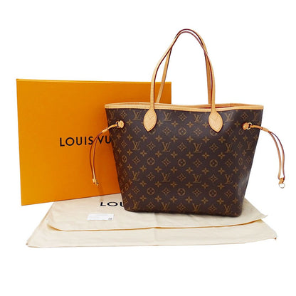 Louis Vuitton Tote Monogram Canvas Neverfull MM Cerise Red Brown Dedicated — view 5