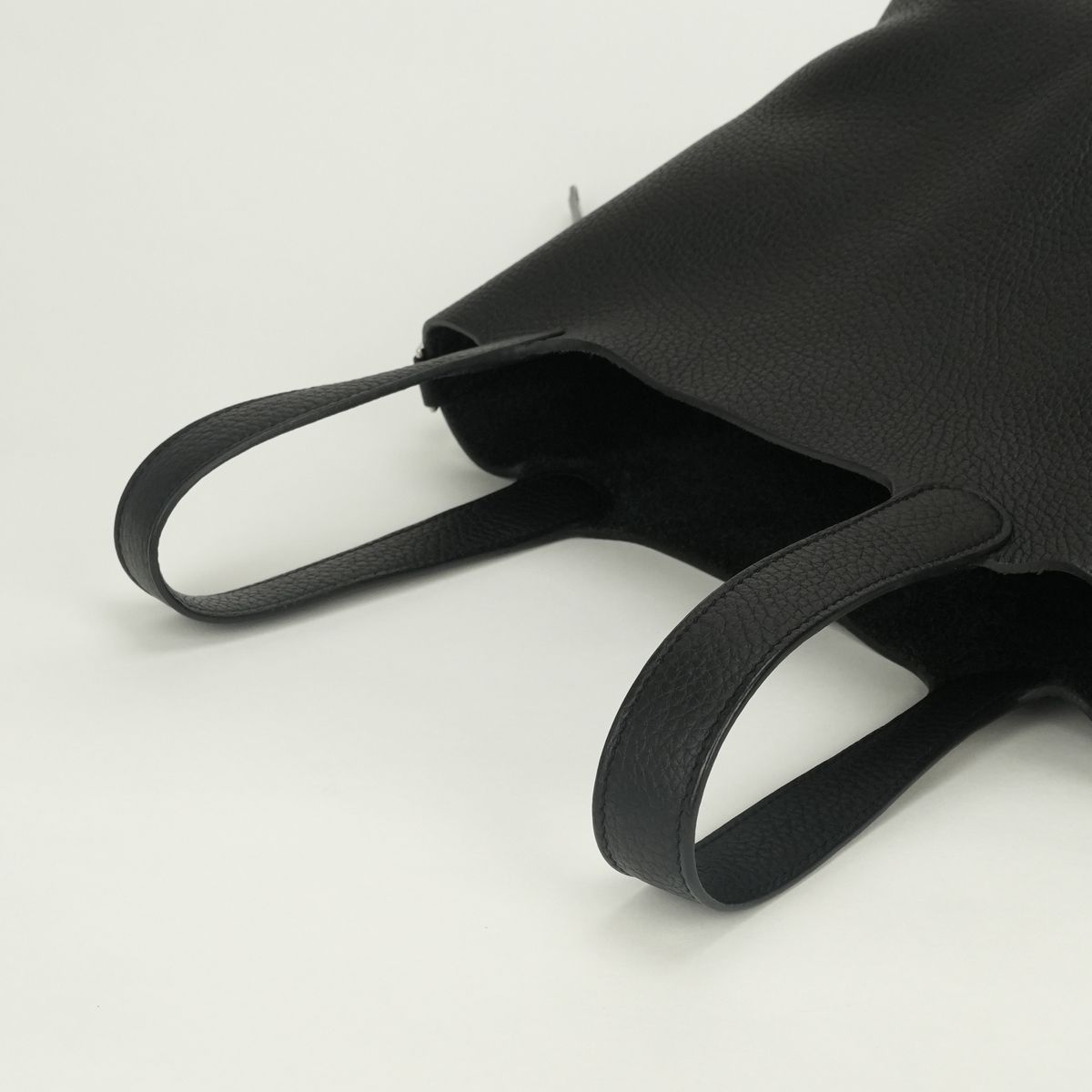 Hermes Picotin Lock PM 18 Tote Taurillon Clemence Noir Black Silver Handbag — view 4
