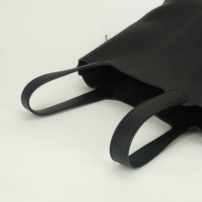 Hermes Picotin Lock PM 18 Tote Taurillon Clemence Noir Black Silver Handbag — view 4