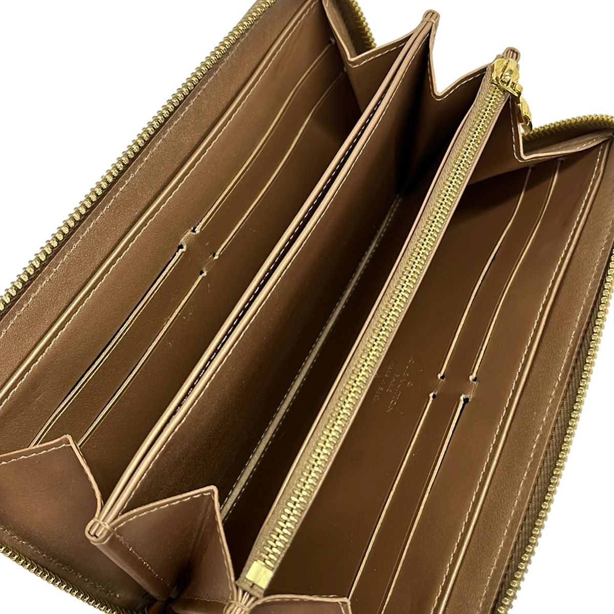 Louis Vuitton Wallet Monogram Vernis Zippy Mordore Leather — view 3