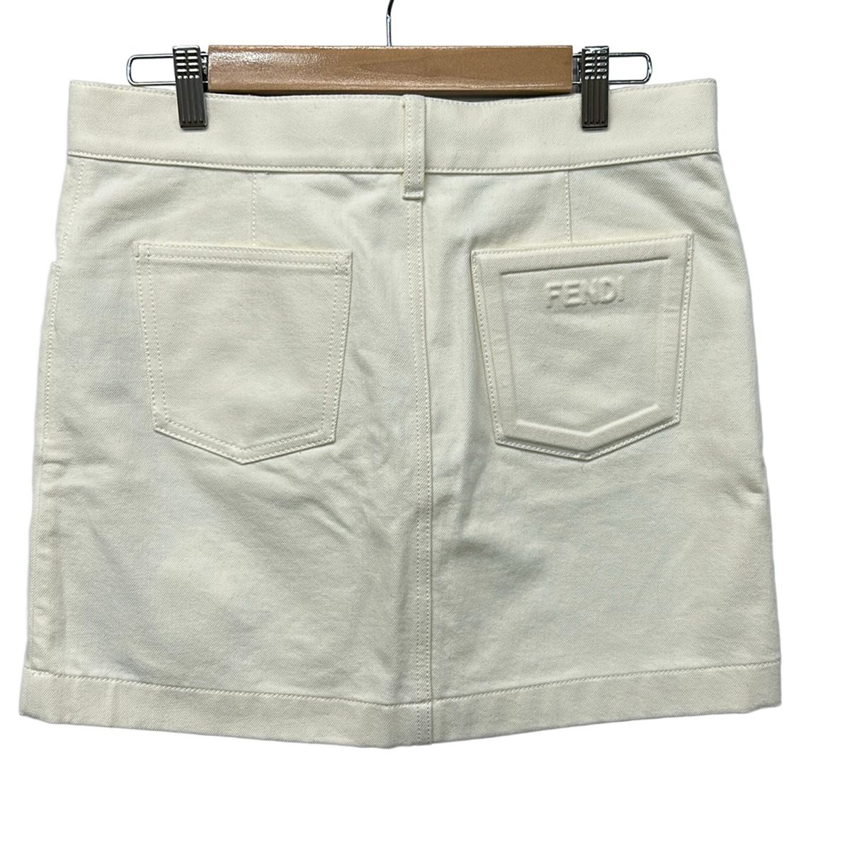 Fendi Mini Skirt Ivory — view 2