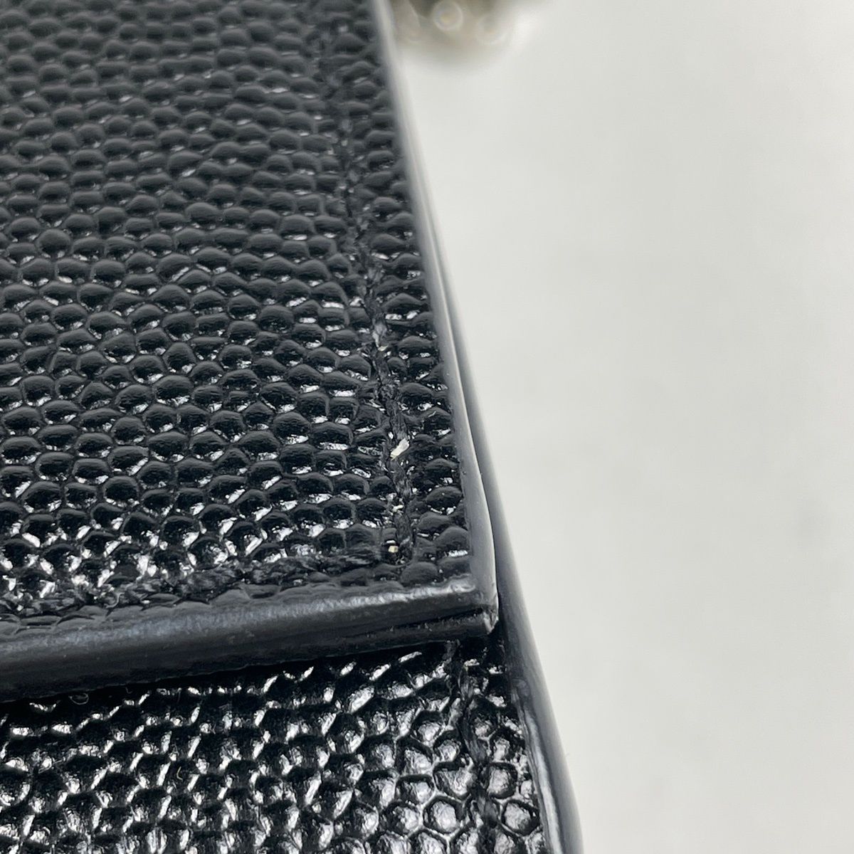 Saint Laurent Kate Monogram Chain Shoulder Bag Leather Black — view 5