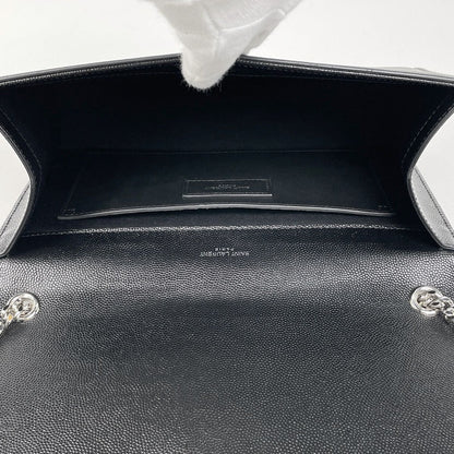 Saint Laurent Kate Monogram Chain Shoulder Bag Leather Black — view 8
