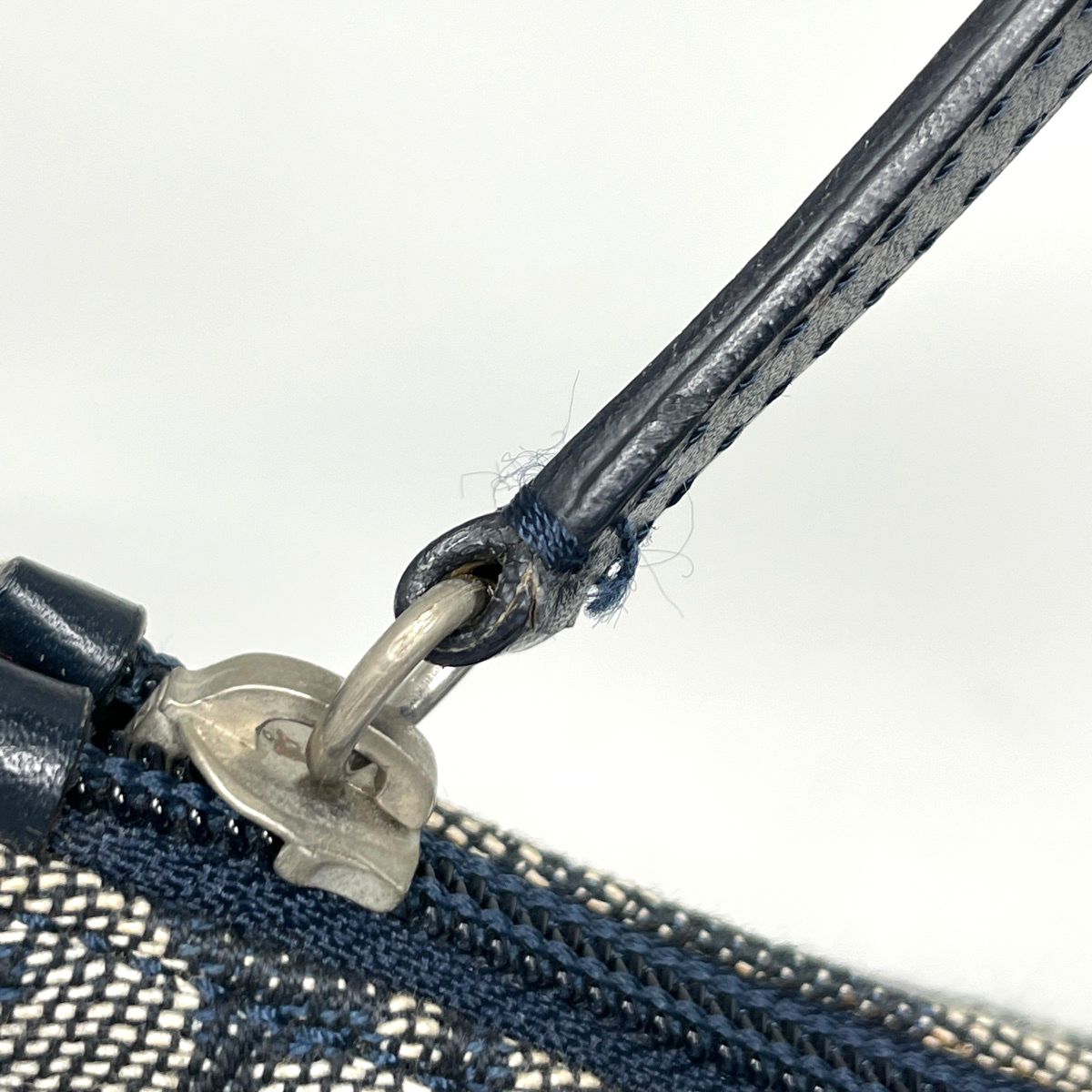 Dior Shoulder Bag Trotter Pattern Canvas Navy — view 5