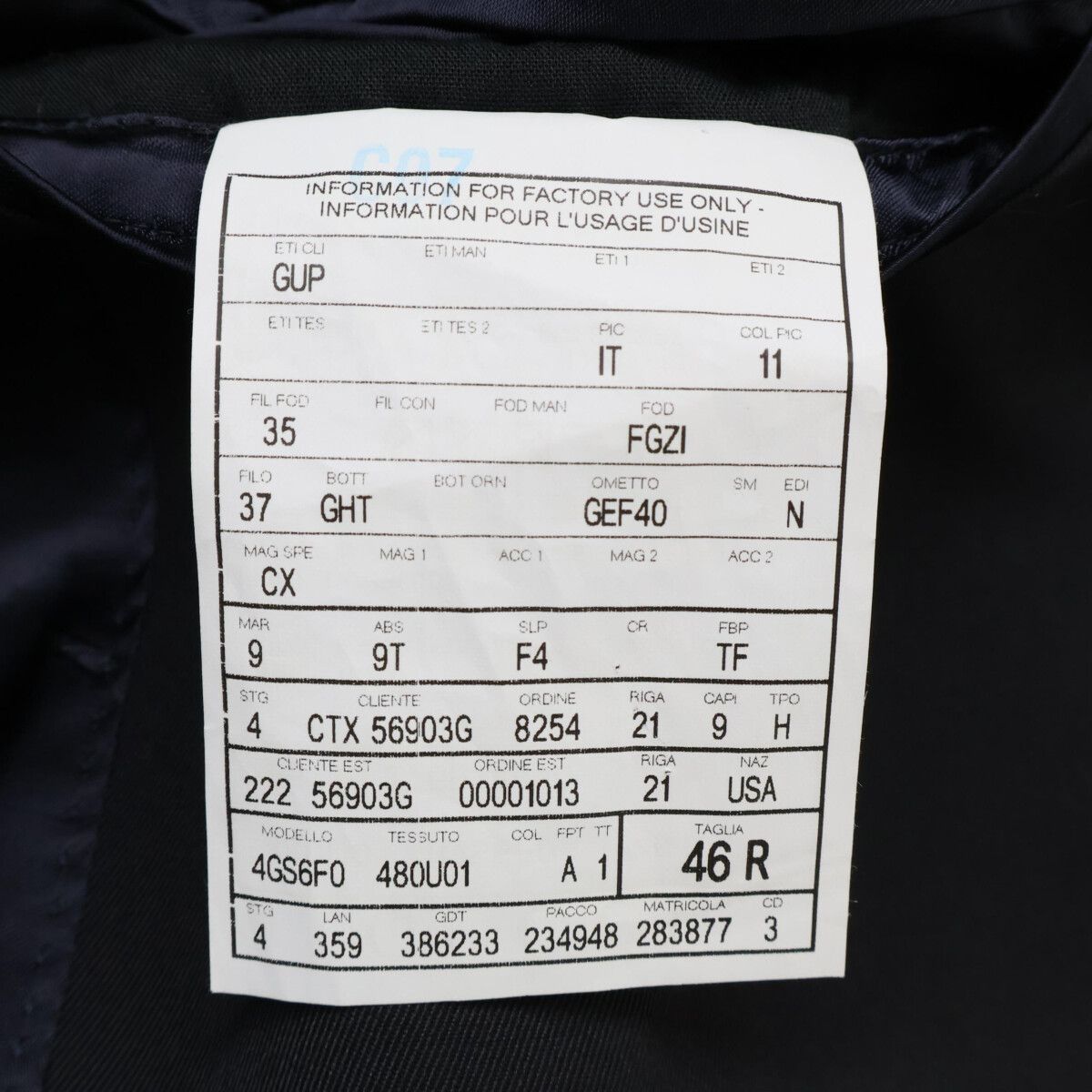 Gucci Trench Coat Navy — view 7