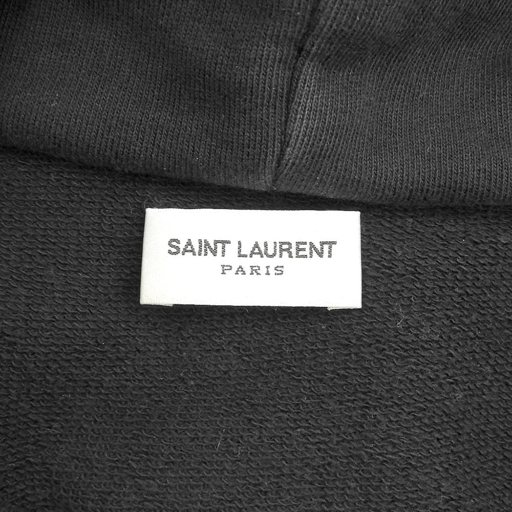 Saint Laurent Paris Sweatshirt Top Black — view 3