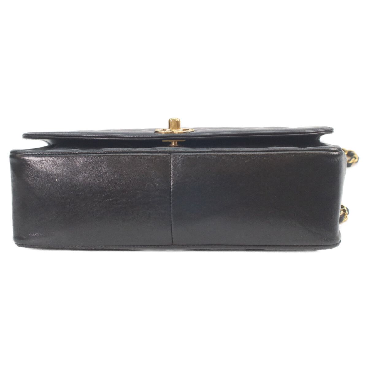 Chanel Black Lambskin Gold Diana 25 Shoulder — view 5