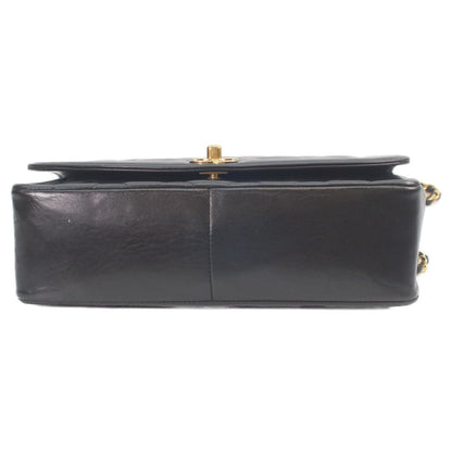 Chanel Black Lambskin Gold Diana 25 Shoulder — view 5