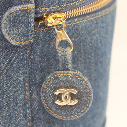 Chanel Indigo Denim Vertical Vanity — view 6