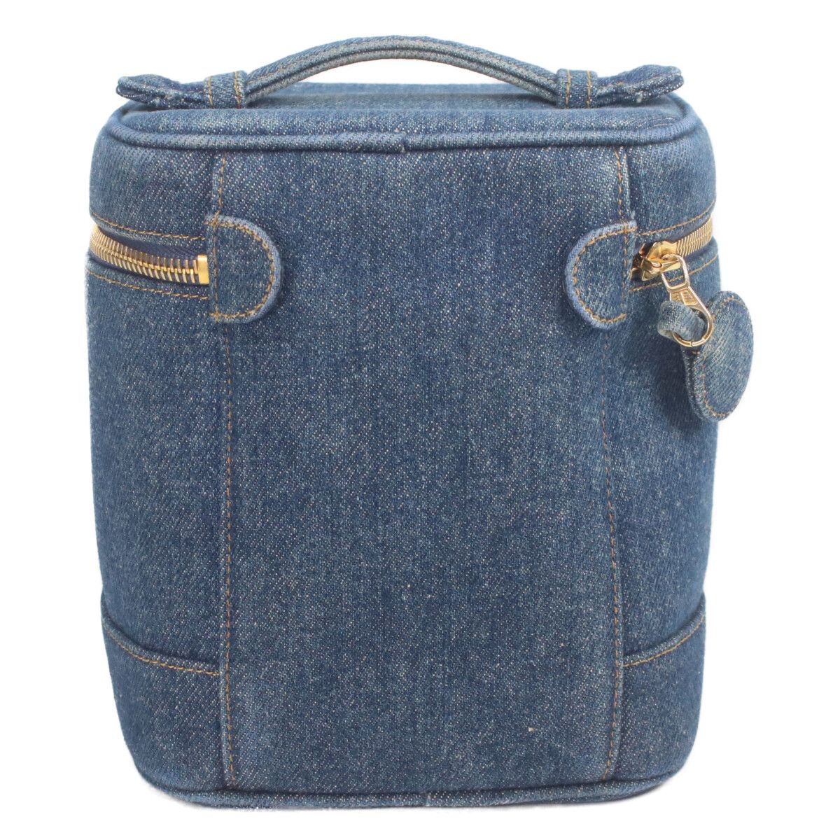 Chanel Indigo Denim Vertical Vanity — view 3