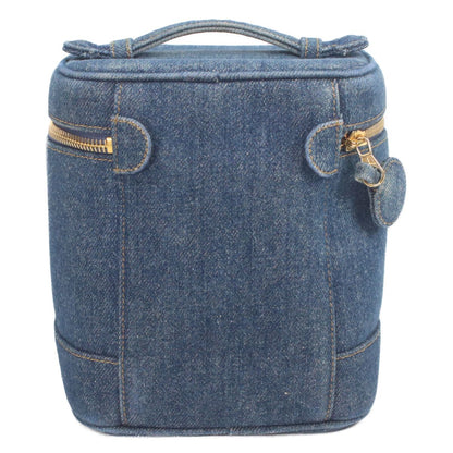 Chanel Indigo Denim Vertical Vanity — view 3
