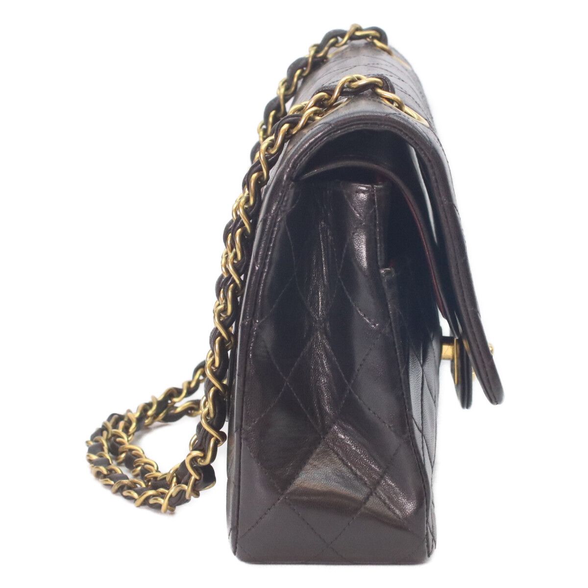 Chanel Black Lambskin Gold Quilted 25 Shoulder — view 4