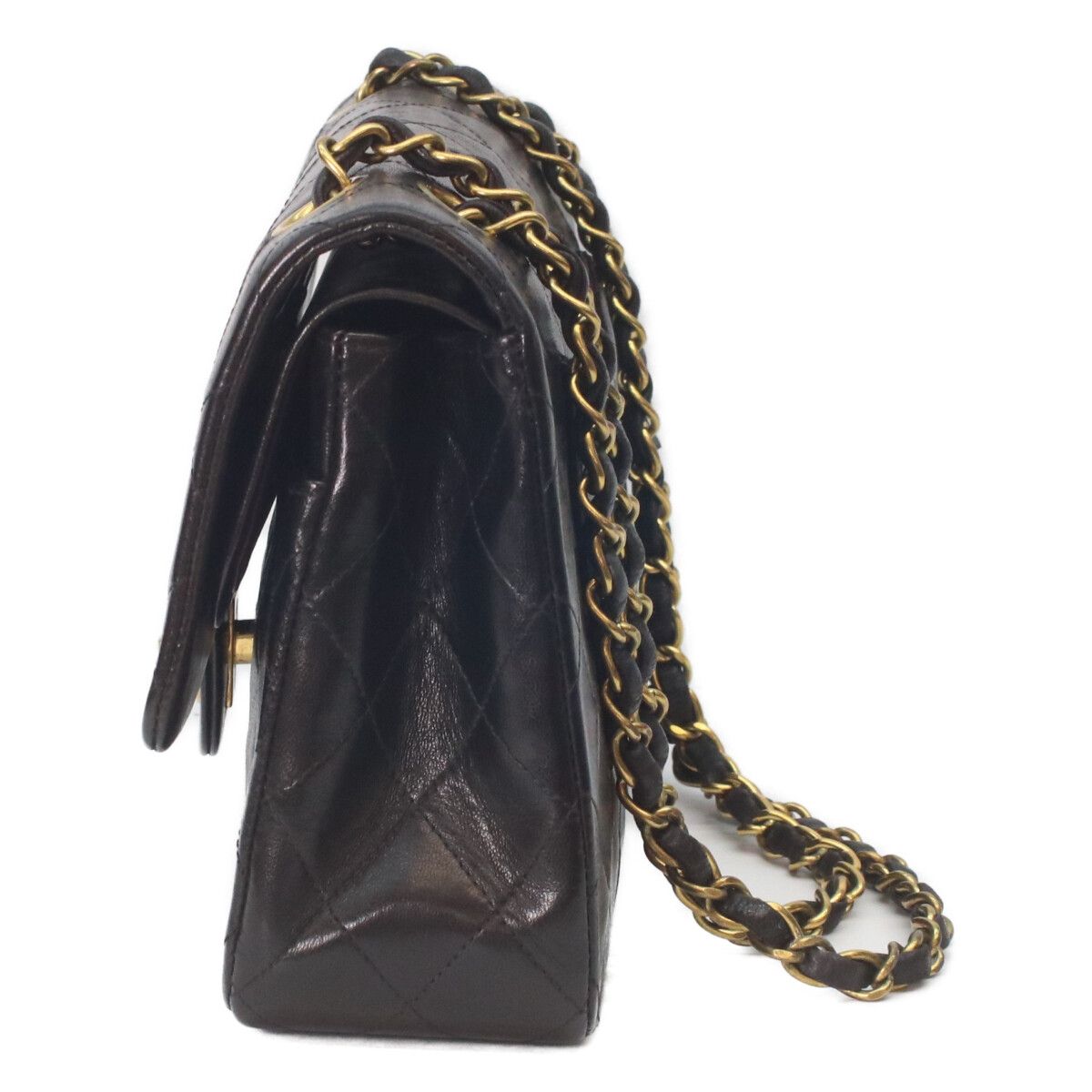 Chanel Black Lambskin Gold Quilted 25 Shoulder — view 2