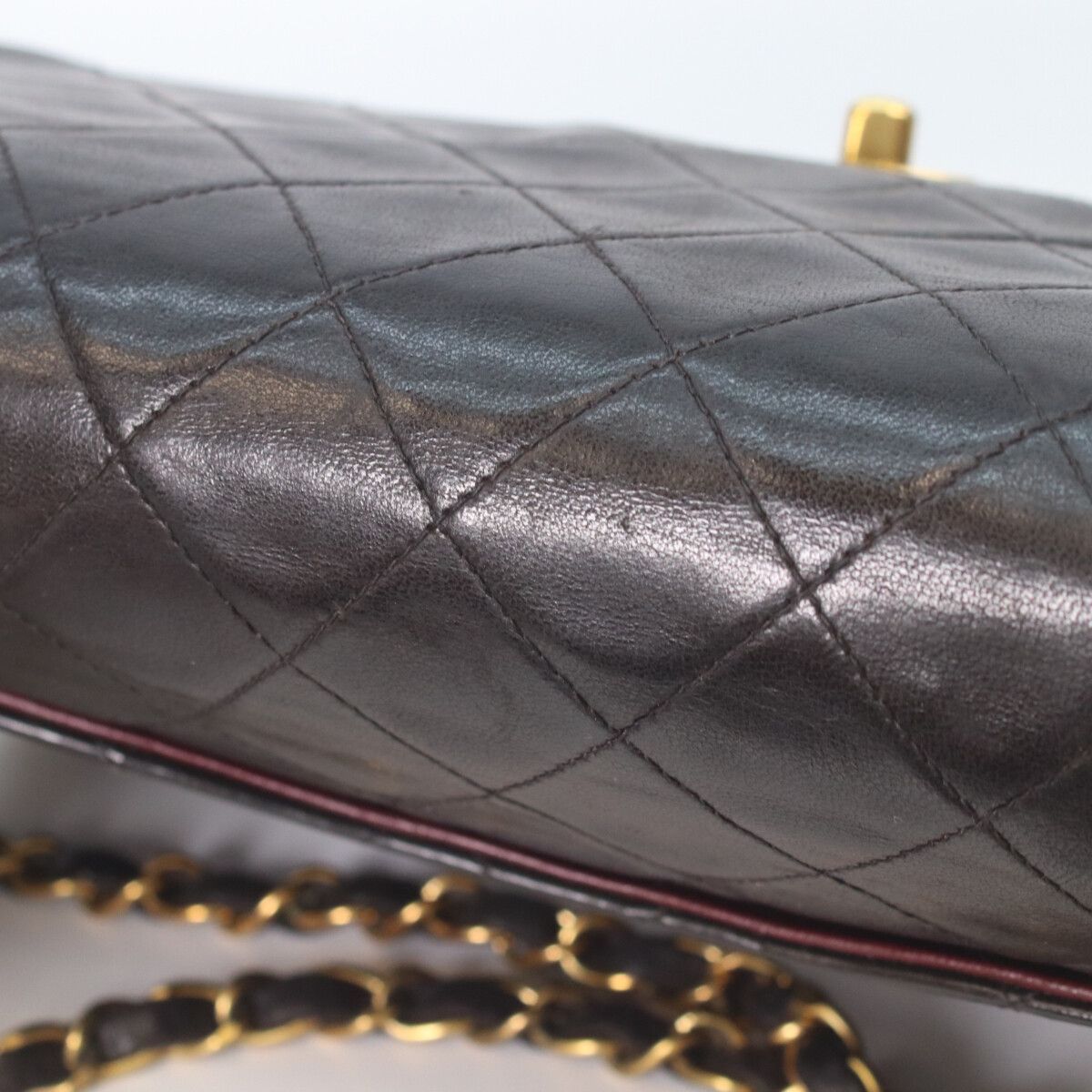 Chanel Black Lambskin Gold Quilted 25 Shoulder — view 8