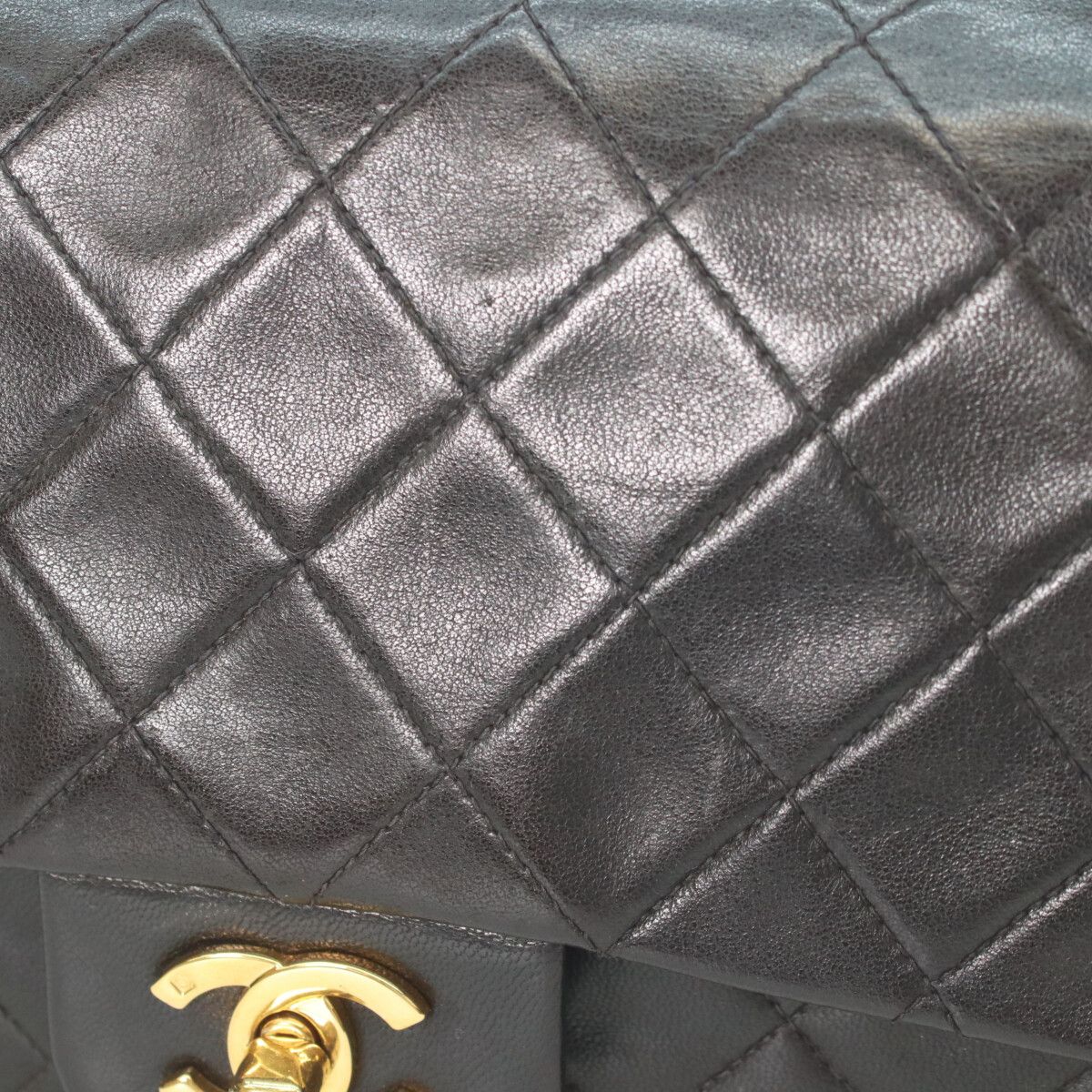 Chanel Black Lambskin Gold Quilted 25 Shoulder — view 7
