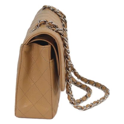 Chanel Beige Caviar Silver Quilted 25 Shoulder — view 4
