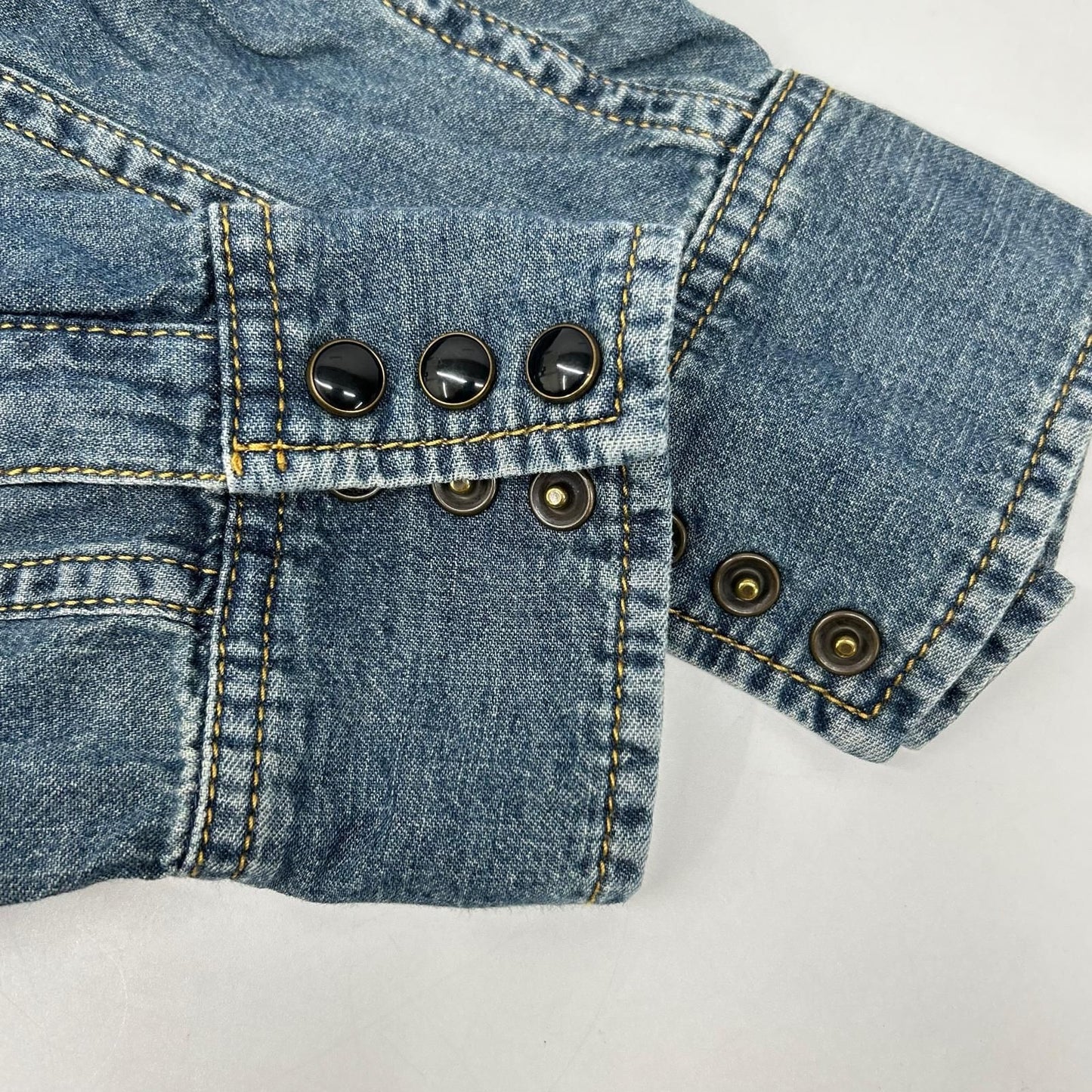 Saint Laurent Paris Washblue Cotton Denim shirt — view 9